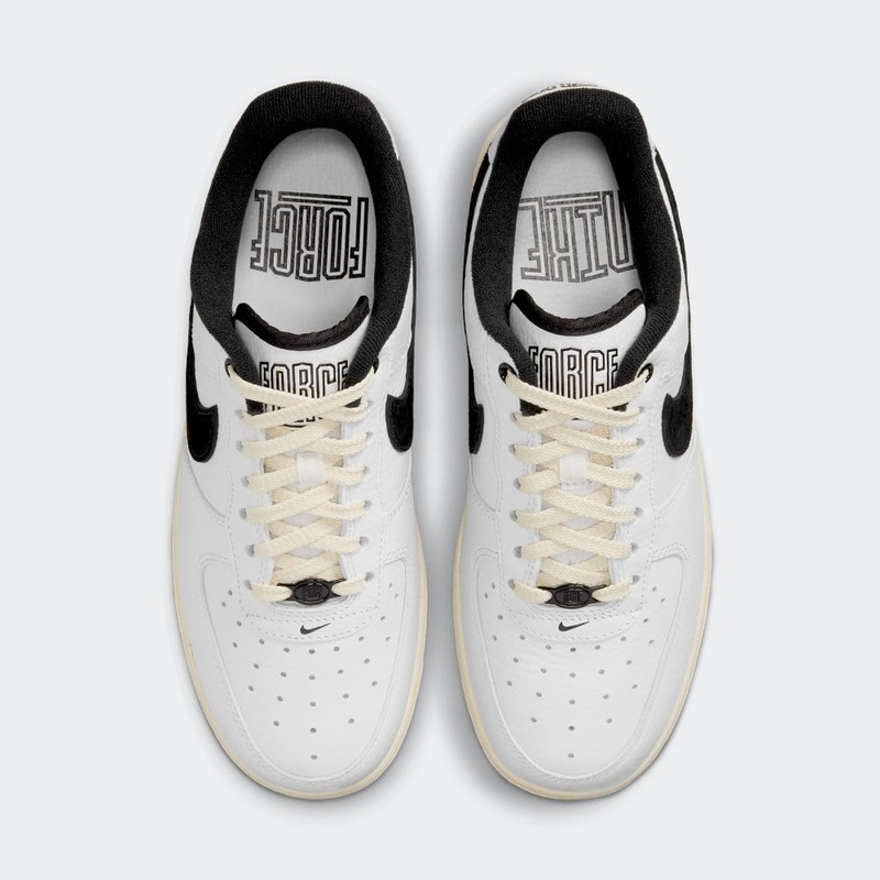Black with white tick air force 1 clearance